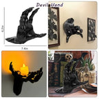 Halloween Decorations, Wall Mounted Creepy Hands, Life-Size Horror Hands for Gothic Wall Decoration to Place Candles