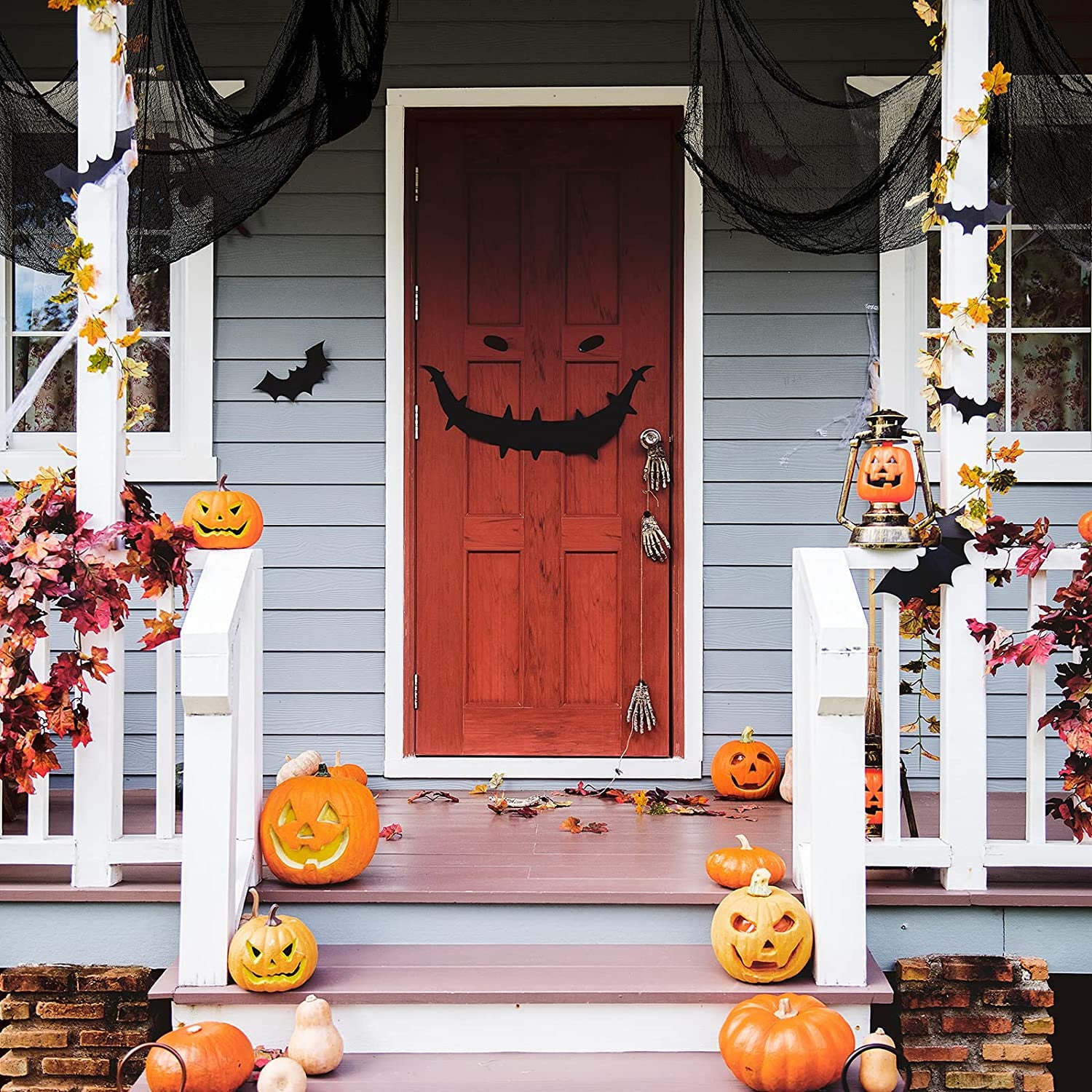 5-Pack Black Creepy Cloth - 30×72 in Halloween Decoration Fabric | Tearable Cheesecloth for Haunted Houses (Indoor/Outdoor)