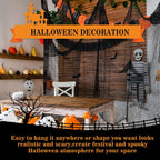 5-Pack Black Creepy Cloth - 30×72 in Halloween Decoration Fabric | Tearable Cheesecloth for Haunted Houses (Indoor/Outdoor)
