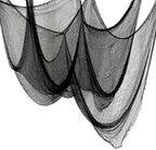 5-Pack Black Creepy Cloth - 30×72 in Halloween Decoration Fabric | Tearable Cheesecloth for Haunted Houses (Indoor/Outdoor)